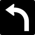 Traffic turns left.