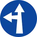 Ρ-51α Turn straight or left ahead