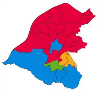 2019 results map