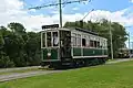Two working trams