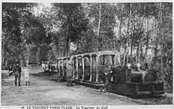 Tram from a separate line that served the golf course