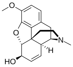 Chemical structure of transisocodeine.