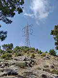 154 kV double-circuit transposition tower.
