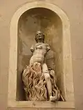 Detail of a niche on the façade