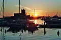 Sunset panorama with the Colombaia