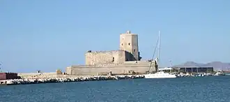 The fortress seen from the harbour