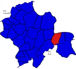 Location of Travassos