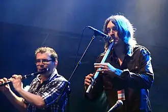 Ainslie performing with Treacherous Orchestra at TFF.Rudolstadt 2011.
