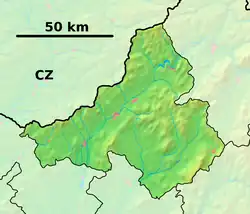 Myjava is located in Trenčín Region