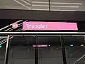 Signage at platform level.