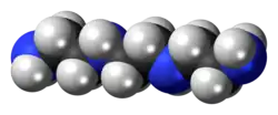 Spacefill model of triethylenetetramine