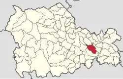 Location in Neamț County