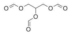 Skeletal formula of triformin