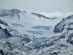 Trift Glacier viewed from the south, winter 2014