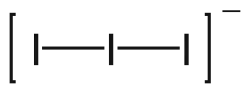 Skeletal formula of triiodide