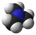 Spacefill model of trimethylamine