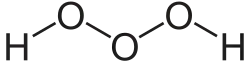 Structural formula of trioxidane