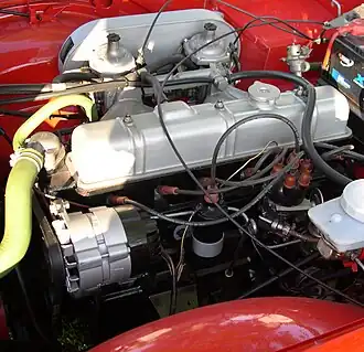 US carburettor engine, likely from 1973 or 1974