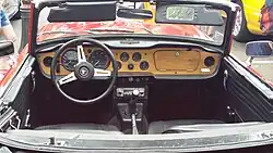 Left-hand drive interior