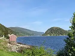 A body of water in the area