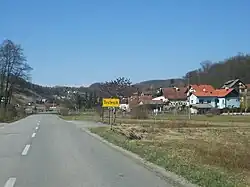 Street of Trstenik village, Marija Gorica, Croatia