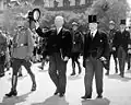 U.S. President Harry Truman with Canadian Prime Minister William Lyon Mackenzie King (1947).