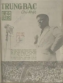 The square in front of the Hanoi Opera House on 11 June 1945, Trung Bắc Chủ nhật, issue no. 249