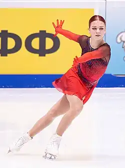 Alexandra Trusova at the 2022 Russian Championships