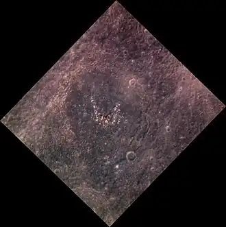 Tsʻai Wen-Chi crater in approximate color