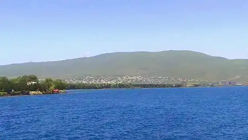 A view of Tsovagyugh and Lake Sevan