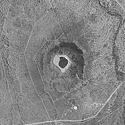 Satellite photo of Tswaing crater in 1984