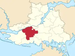 Location of Oleshky Raion