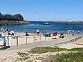 Tuncurry Rock Pool during a busy sunny day