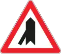 Merging traffic on the left