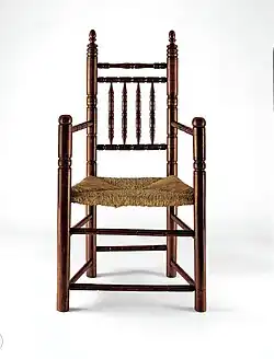 Turned Armchair, American, 1650–1700