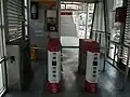 Faregates at the entrance, 2015