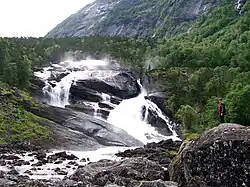 Tveitafossen falls, 338 feet