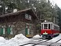 Tantegert in winter with Haller motor car no.&nbsp;1