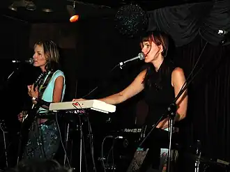 Laura Good (left) and Linda Good live at The Mint, Los Angeles