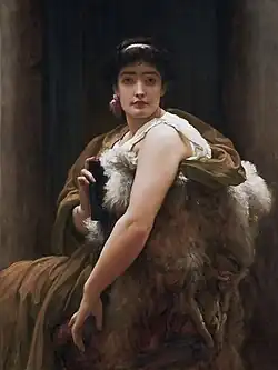 Twixt Hope and Fear by Frederic Leighton