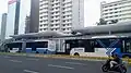 The second generation of Bundaran HI BRT station after its reconstruction in March 2019