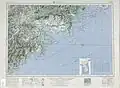 Map including the DPRK-USSR border (1954)