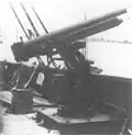 75&nbsp;mm (3&nbsp;in) Type 38 field gun on an army ship mount