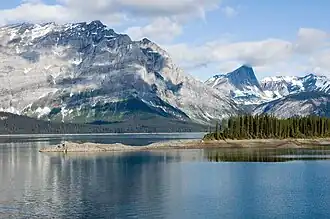 Upper Kananskis Lake and Mount Lyautey