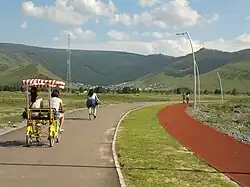 Cycling and walking path