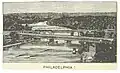1891 engraving by Moses King. The Girard Avenue Bridge is in the foreground.
