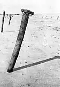 Teller mine on Utah Beach, intended to explode against landing craft at high tide