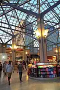 Pedestrian crossroads inside mall