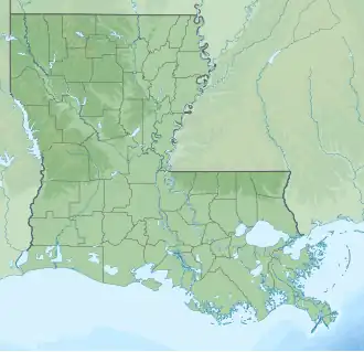 Sims site is located in Louisiana