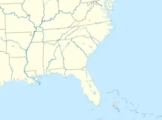 Buccaneers–Falcons rivalry is located in USA Southeast